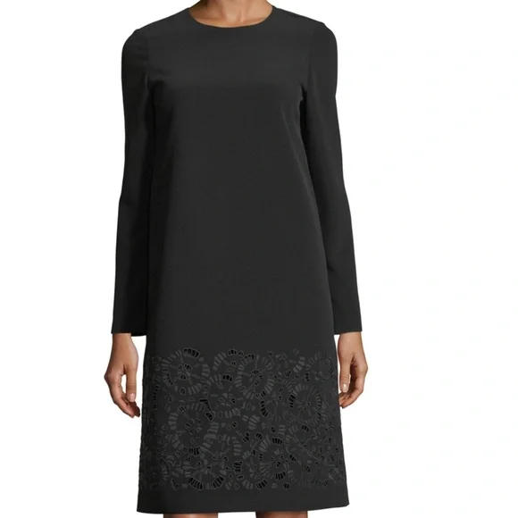 Lafayette 148 New York Corbin Embroidered Emory Cloth Dress - Picture 1 of 7